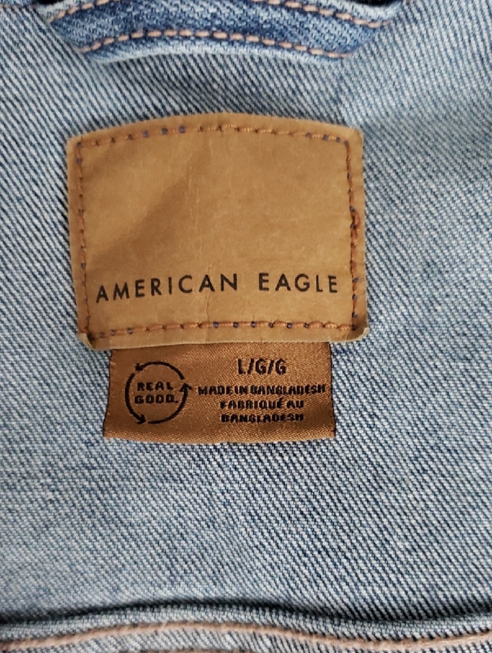 American Eagle Preppy Denim Jacket Never Worn - Picture 9 of 9